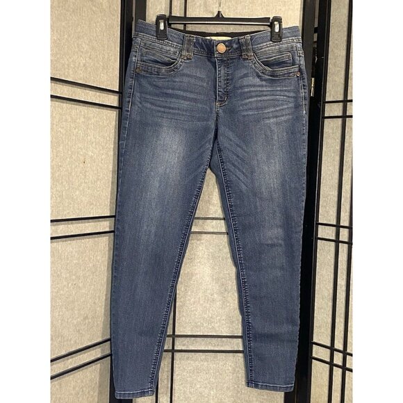 Democracy Jeans Womens Size 8 Ab Solution Women's Stretch No Holes Mid Rise - Picture 1 of 8